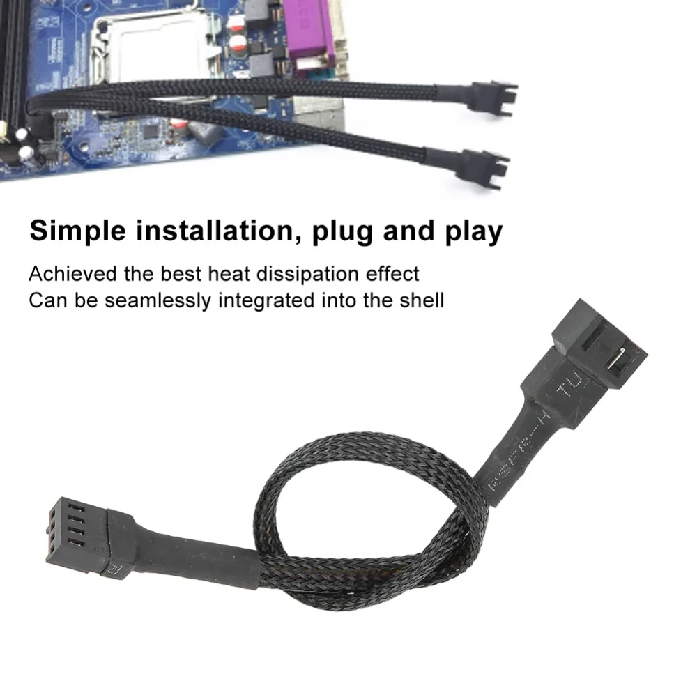 5PCS Practical 4-Pin Extension Cable 30cm Braideds rope PWM Fan Cable Black Motherboard Cable PC Fans
5PCS Practical 4-Pin Extension Cable 30cm Braideds rope PWM Fan Cable Black Motherboard Cable PC Fans