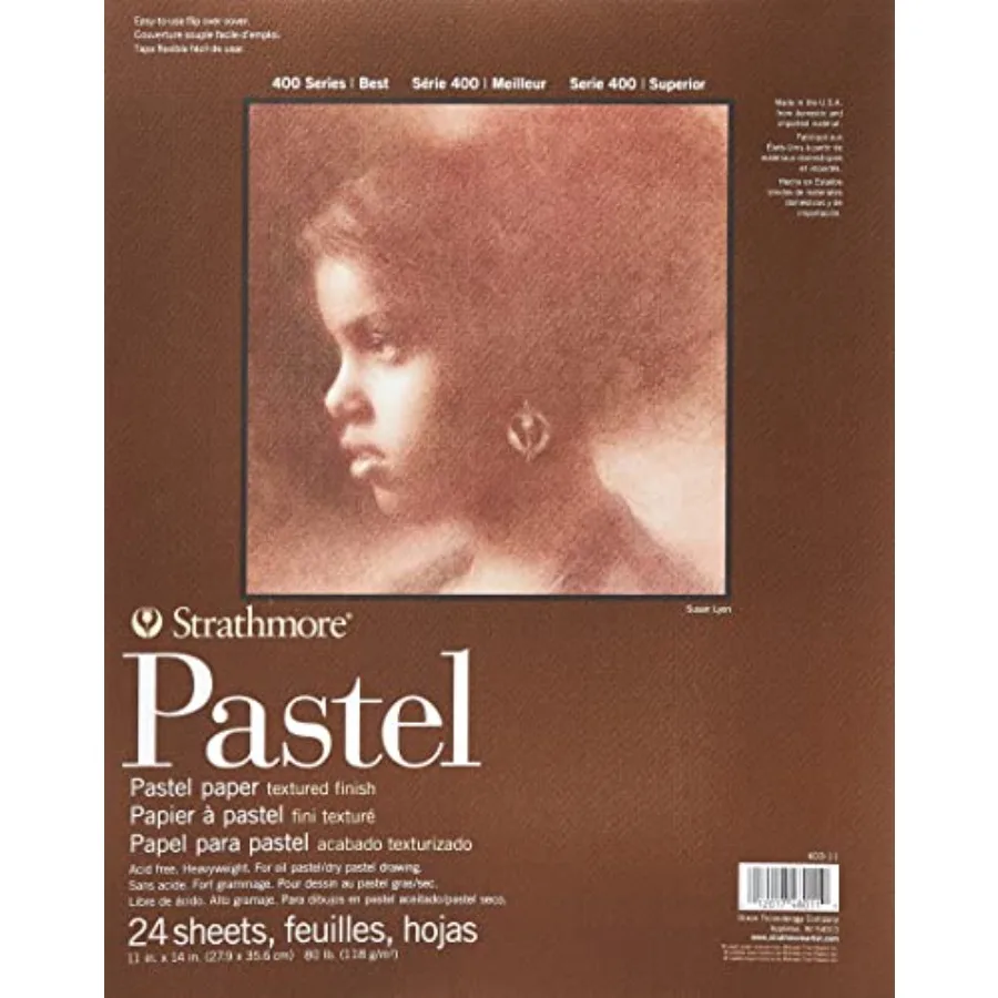 400 Series Pastel Pad, Assorted Colors, 11"x14" Glue Bound, 24 Sheets
400 Series Pastel Pad, Assorted Colors, 11"x14" Glue Bound, 24 Sheets