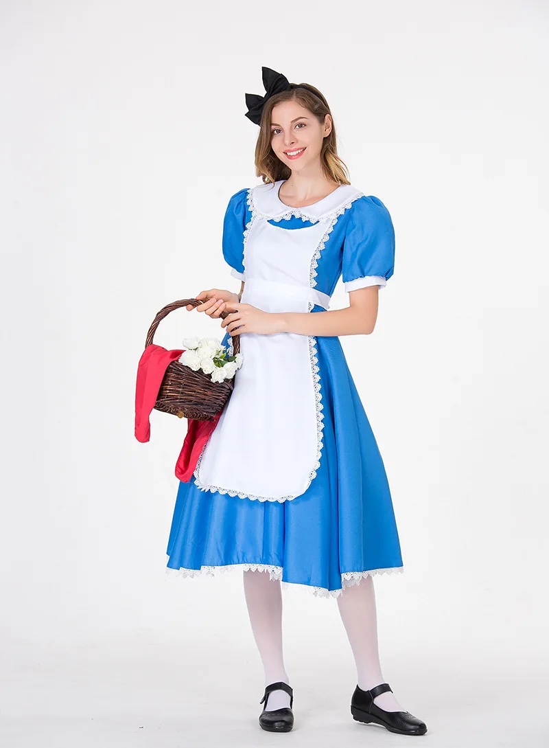 Blue Maid Costume Adult Halloween Beer Festival National Costume Women's Outfit Server Uniform Traditional Chinese Clothing
Blue Maid Costume Adult Halloween Beer Festival National Costume Women's Outfit Server Uniform Traditional Chinese Clothing