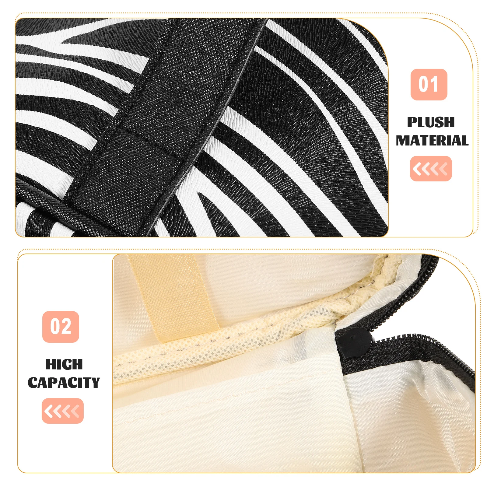 Black White Zebra Print Makeup Bag Large Capacity Pu Travel Organizer Toiletry Pouch For Women Teens
Black White Zebra Print Makeup Bag Large Capacity Pu Travel Organizer Toiletry Pouch For Women Teens