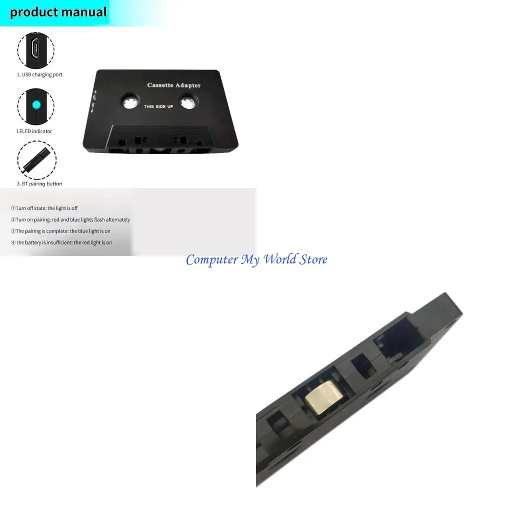 Bluetooth-compatible 5.0 Converter Car Tape Stereo Bluetooth-compatible Cassette For Aux Adapter Smartphone Cassette
Bluetooth-compatible 5.0 Converter Car Tape Stereo Bluetooth-compatible Cassette For Aux Adapter Smartphone Cassette