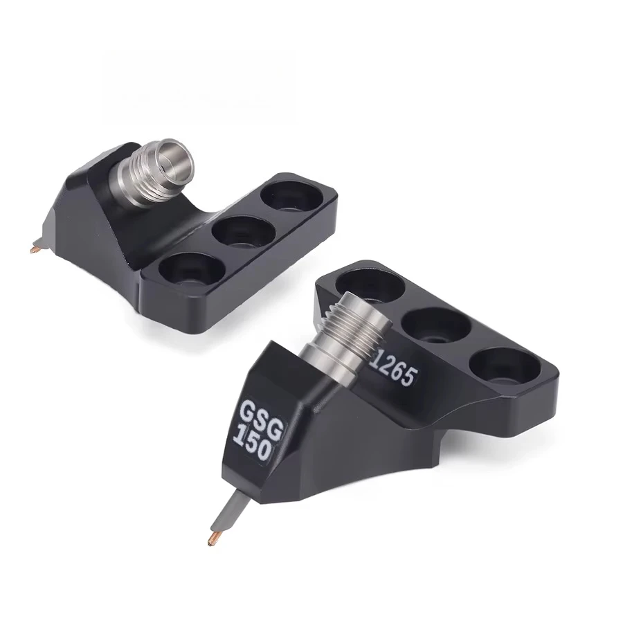67GHz GSG RF probe, 0.15mm pitch, 1.85mm female RF connector, ultra-wideband high frequency test probe
67GHz GSG RF probe, 0.15mm pitch, 1.85mm female RF connector, ultra-wideband high frequency test probe