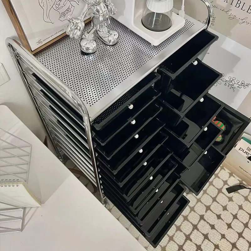 Home multi-layer removable drawer storage cabinet rack bedroom living room snack locker transparent 
Home multi-layer removable drawer storage cabinet rack bedroom living room snack locker transparent