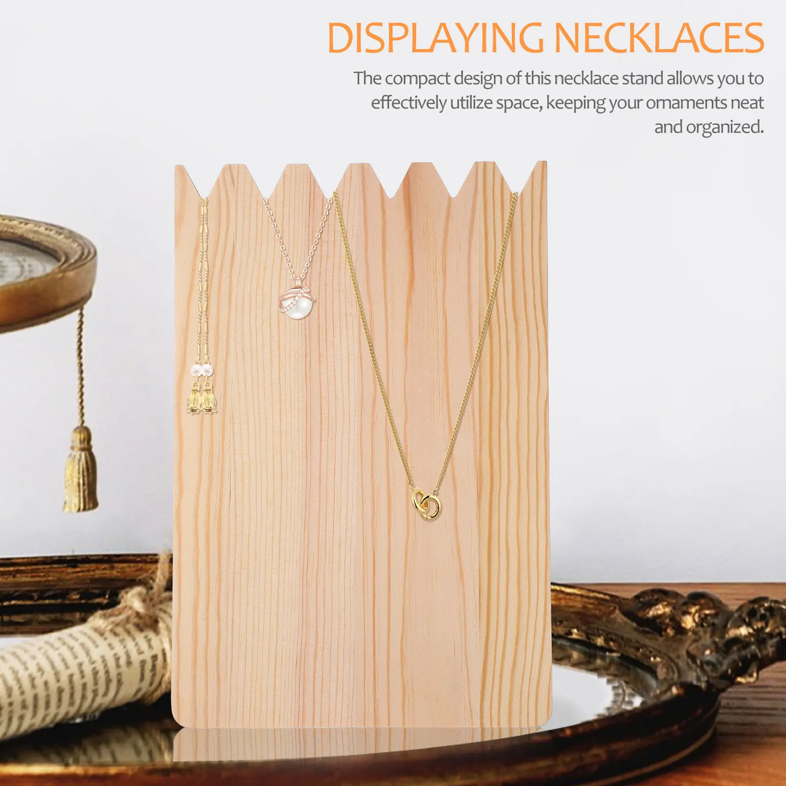 Прочная деревянная подставка для демонстрации украшений: эффективная организация ювелирных изделий, креативный дизайн, подходит для ожерелий, браслетов и других украшений.
Прочная деревянная подставка для демонстрации украшений: эффективная организация ювелирных изделий, креативный дизайн, подходит для ожерелий, браслетов и других украшений.