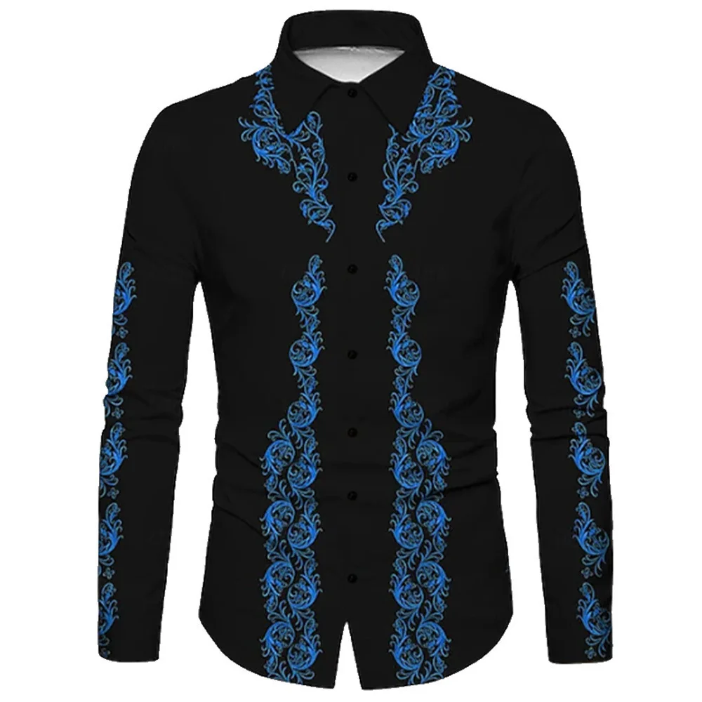 Fashionable autumn and winter 3D printed Western cowboy tribal style men's slim fit casual lapel buckle comfortable long sleeved
Fashionable autumn and winter 3D printed Western cowboy tribal style men's slim fit casual lapel buckle comfortable long sleeved
