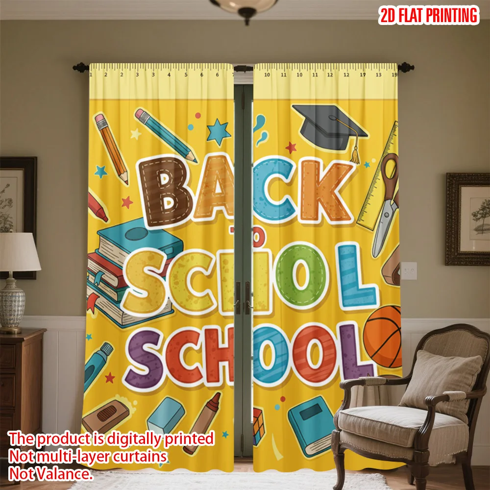 2pcs 2D flat printing Drapes Back To School_r Durable Polyester Without Electricity Birthday Party Use for Holiday Parties Home
2pcs 2D flat printing Drapes Back To School_r Durable Polyester Without Electricity Birthday Party Use for Holiday Parties Home
