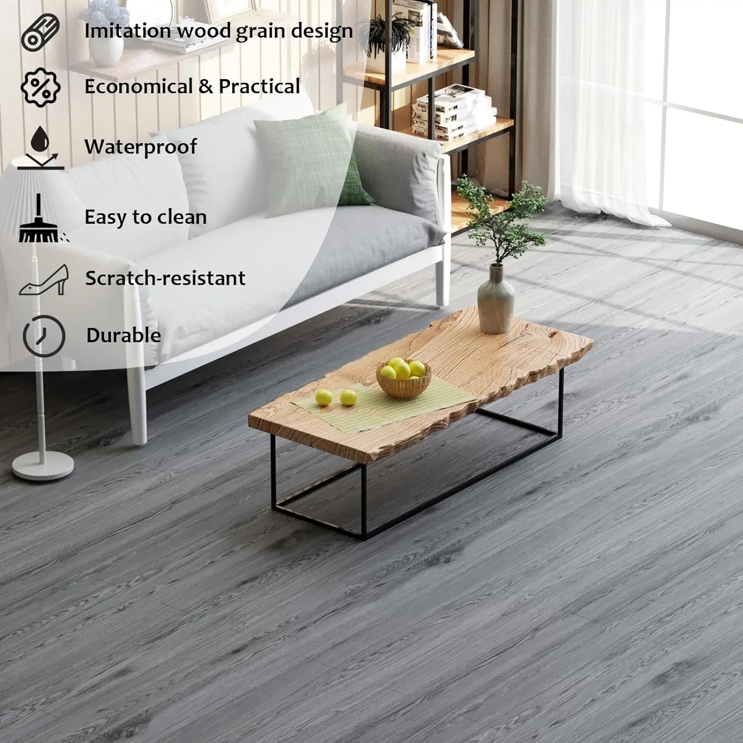 40CM Self-adhesive Wood Grain Floor Wall Sticker Modern Style PVC Living Room Toilet Kitchen Home Floor Decor Waterproof Sticker
40CM Self-adhesive Wood Grain Floor Wall Sticker Modern Style PVC Living Room Toilet Kitchen Home Floor Decor Waterproof Sticker