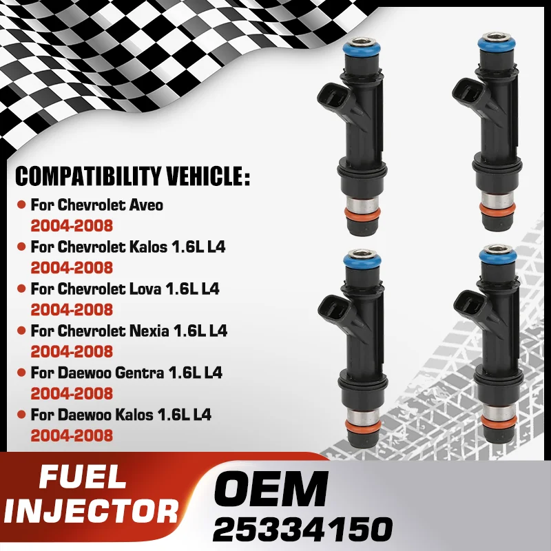 Fuel Injector Nozzle For Chevrolet Aveo Chevy Kalos Chevy Lova Chevy Nexia Daewoo Gentra Daewoo Kalos Holden Barina Pontiac G3
Fuel Injector Nozzle For Chevrolet Aveo Chevy Kalos Chevy Lova Chevy Nexia Daewoo Gentra Daewoo Kalos Holden Barina Pontiac G3