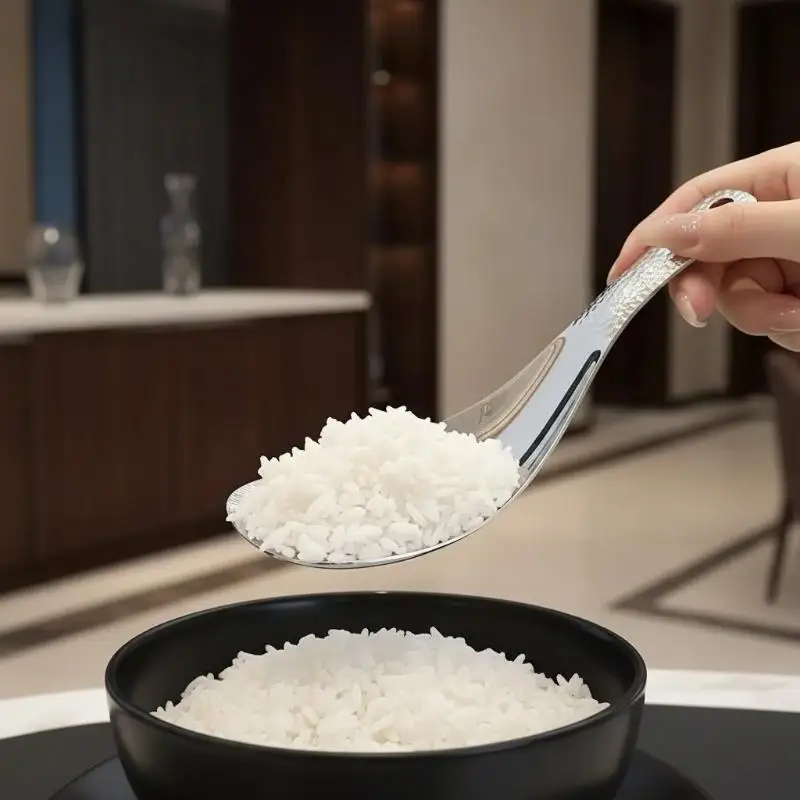 Stainless Steel Rice Spoon,Square Hammer-patterned Serving Spoon,Household Non-stick Rice Spatula,Restaurant Rice Serving Spoon
Stainless Steel Rice Spoon,Square Hammer-patterned Serving Spoon,Household Non-stick Rice Spatula,Restaurant Rice Serving Spoon