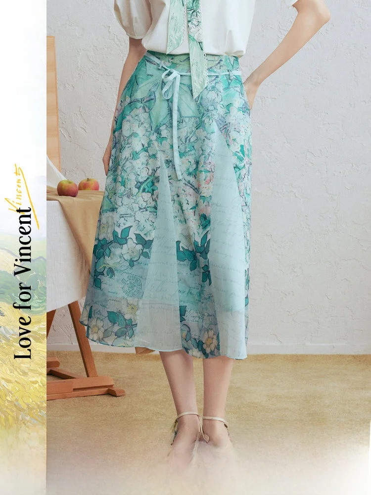 Printed A-Line Skirt with Belt High Waist Polyester Fiber Spring 2026 New Style Gentle Style Tourist Scenarios
Printed A-Line Skirt with Belt High Waist Polyester Fiber Spring 2026 New Style Gentle Style Tourist Scenarios