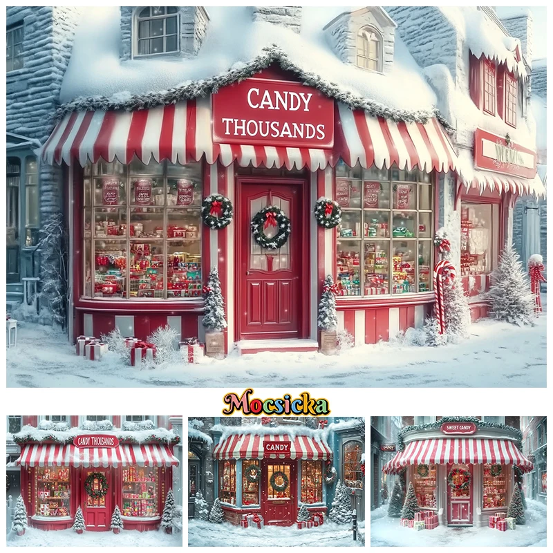 Christmas Candy Shop Background For Photography Winter Snow House Tree Gifts Children Kids Baby Backdrop Decoration Photo Studio
Christmas Candy Shop Background For Photography Winter Snow House Tree Gifts Children Kids Baby Backdrop Decoration Photo Studio