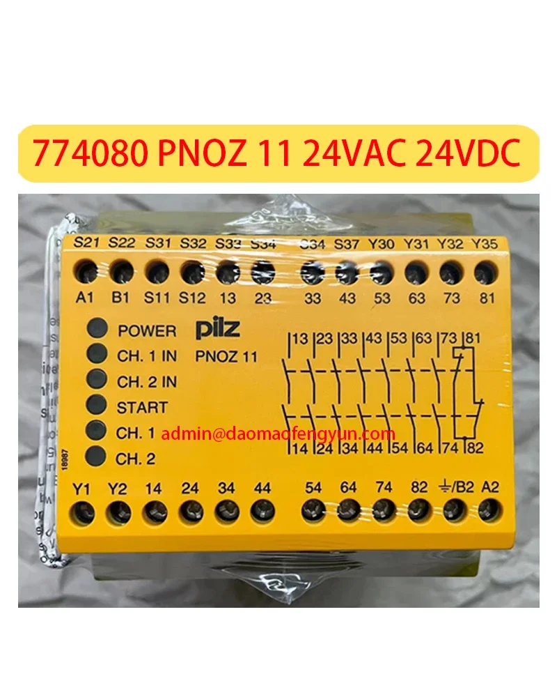 774080 PNOZ 11 24 В переменного тока 24 В постоянного тока Совершенно новые реле безопасности Быстрая доставка
774080 PNOZ 11 24 В переменного тока 24 В постоянного тока Совершенно новые реле безопасности Быстрая доставка