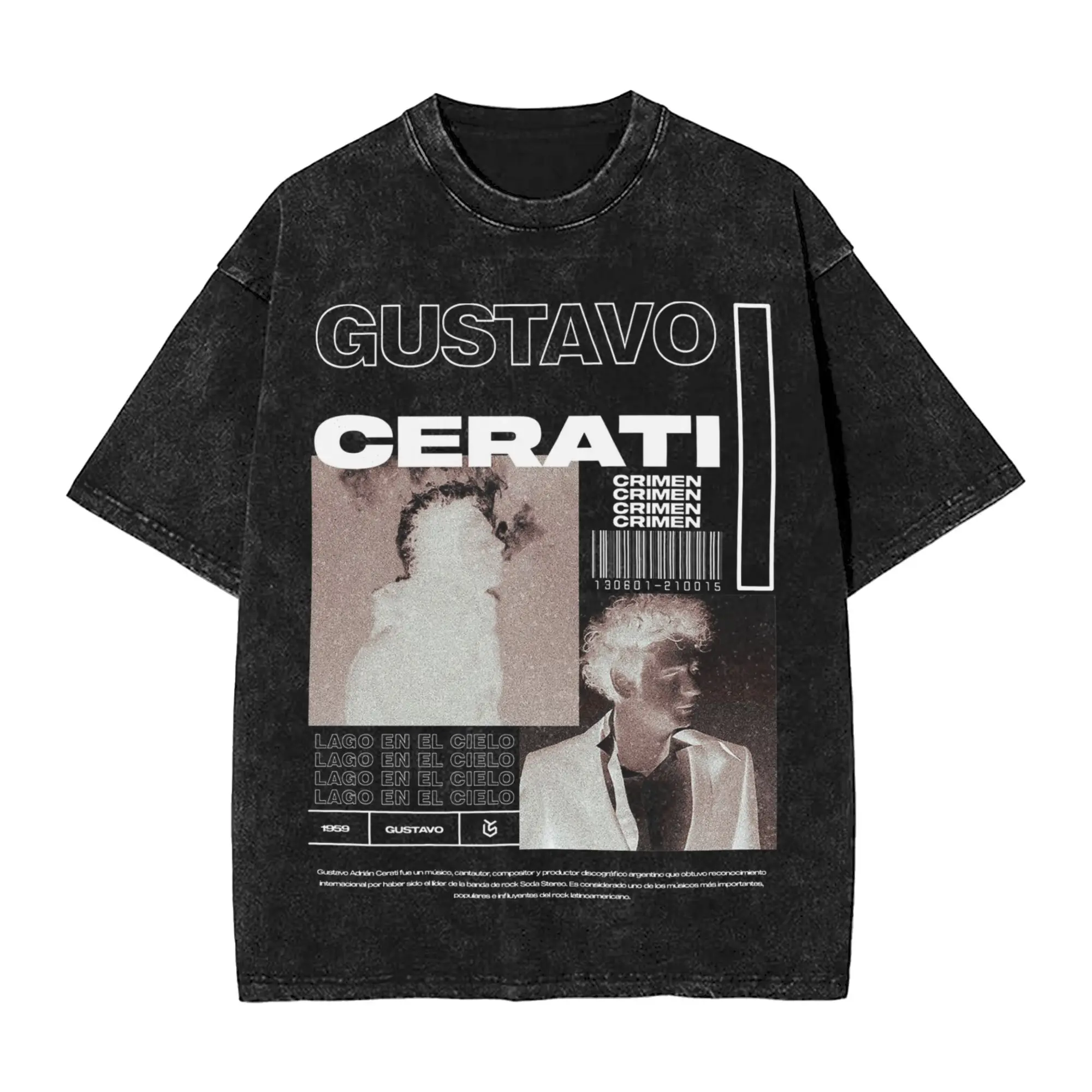 Gustavo Cerati Washed T Shirt Streetwear Hip Hop Vintage T-Shirts Tee Shirt Men Women Short Sleeve Harajuku Printed
Gustavo Cerati Washed T Shirt Streetwear Hip Hop Vintage T-Shirts Tee Shirt Men Women Short Sleeve Harajuku Printed