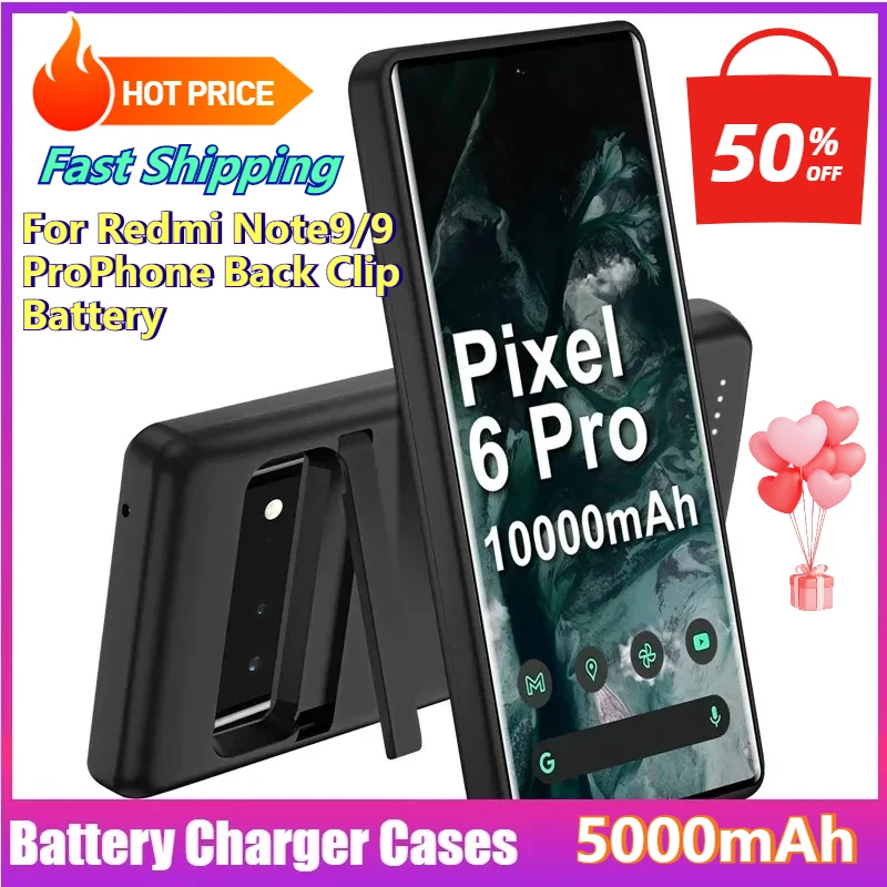 10000mAh for Google Pixel 6/7 Pro Back Clip Power Bank Holder Mobile Power Bank Battery Phone Case
10000mAh for Google Pixel 6/7 Pro Back Clip Power Bank Holder Mobile Power Bank Battery Phone Case