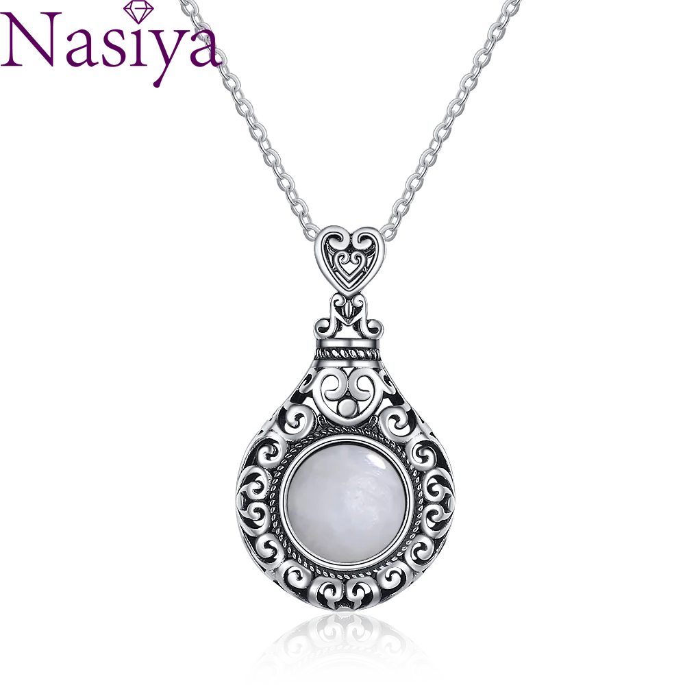 Natural Moonstone Pendant Necklace 925 Sterling Silver Vintage Pendants Retro Women's Fine Jewelry Anniversary Party Gift
Natural Moonstone Pendant Necklace 925 Sterling Silver Vintage Pendants Retro Women's Fine Jewelry Anniversary Party Gift