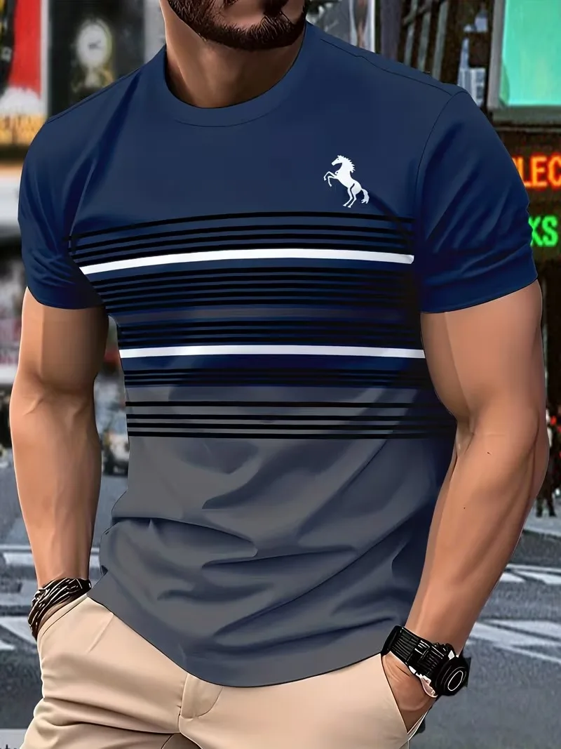 Men's gradient short sleeved T-shirt fashion lightweight breathable sports pullover daily casual shirt street Loose Men clothing
Men's gradient short sleeved T-shirt fashion lightweight breathable sports pullover daily casual shirt street Loose Men clothing