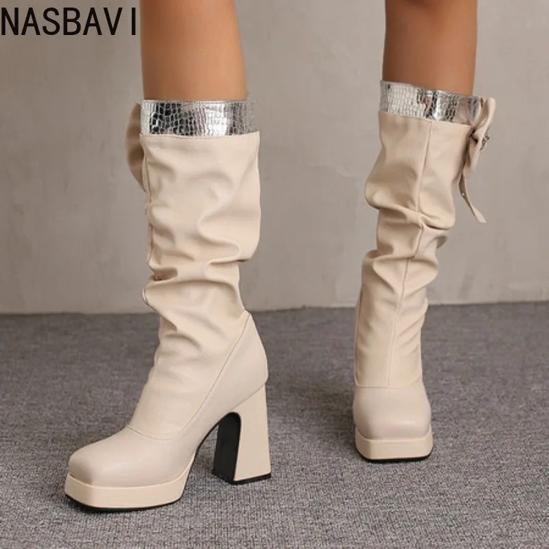 Autumn and Winter New Style Fashion High Heels Boots Square Head Leisure Buckle Knee High Women's Boots High 9.5cm Size 34-48
Autumn and Winter New Style Fashion High Heels Boots Square Head Leisure Buckle Knee High Women's Boots High 9.5cm Size 34-48