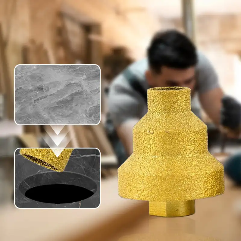 Brazed Pagoda Drill Bit M10 Brazed Diamond Tower Drill Tile Stone Rock Plate Drill Reaming Integrated Bit Diamond Tools
Brazed Pagoda Drill Bit M10 Brazed Diamond Tower Drill Tile Stone Rock Plate Drill Reaming Integrated Bit Diamond Tools