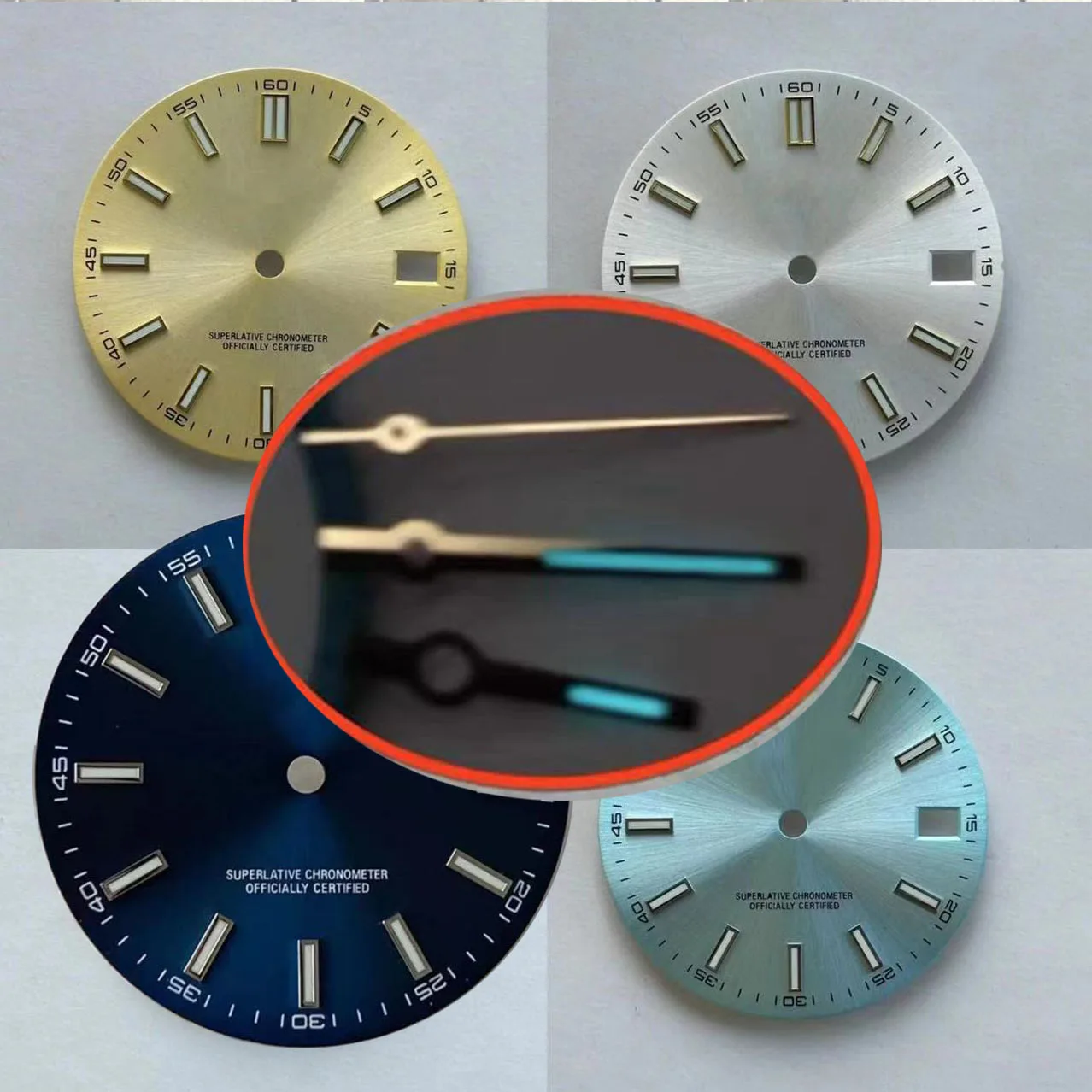 S Logo S date 28.5mm Dial Suitable For NH35 Japanese Automatic NH36 green Movement blue Luminous 29mm s dial Watch Accessories
S Logo S date 28.5mm Dial Suitable For NH35 Japanese Automatic NH36 green Movement blue Luminous 29mm s dial Watch Accessories