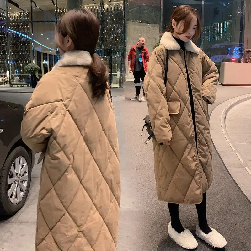 Winter Clothes Women Parkas Quilted Jacket Warm Cotton-padded Jacket Vintage Lightweight Long Coat Korean Women Clothing New
Winter Clothes Women Parkas Quilted Jacket Warm Cotton-padded Jacket Vintage Lightweight Long Coat Korean Women Clothing New