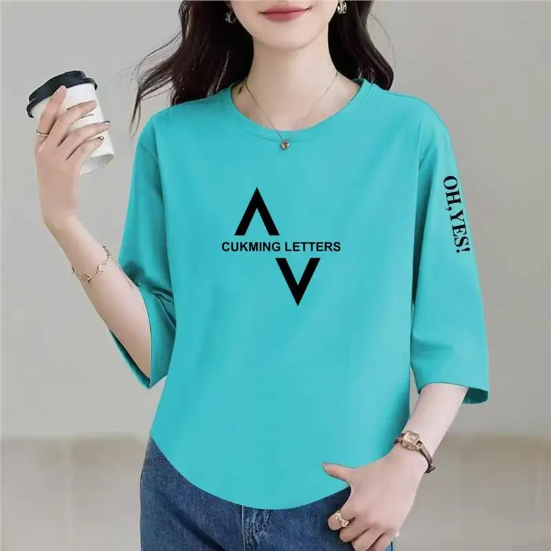 Fashionable Loose Long Sleeve round Neck Base Shirt Mommy Style Top Spring Autumn Outerwear Polyester Fiber Thin Model for El...
Fashionable Loose Long Sleeve round Neck Base Shirt Mommy Style Top Spring Autumn Outerwear Polyester Fiber Thin Model for El...
