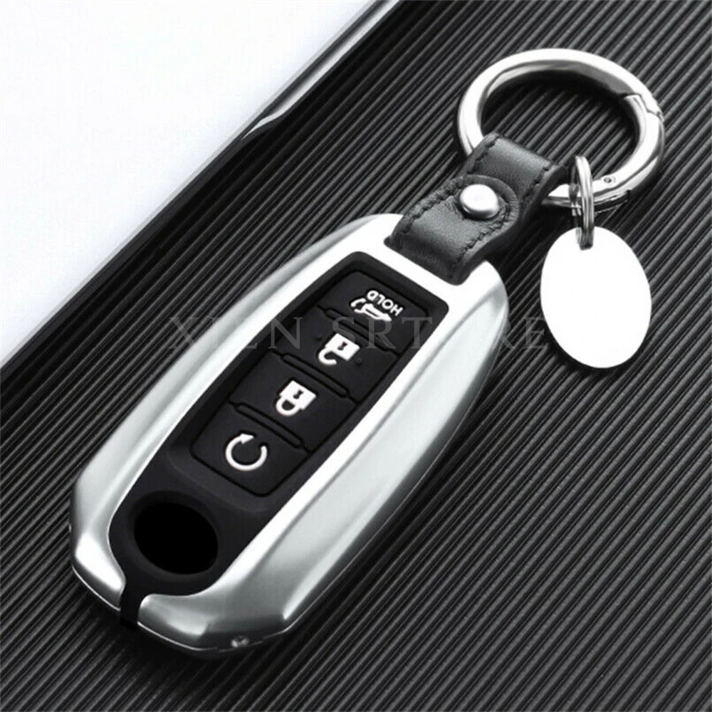 Aluminum Alloy Car Remote Smart Key Fob Cover Case Holder Keychain Fit For Infiniti QX60 QX50 2018-2021 Accessories Styling
Aluminum Alloy Car Remote Smart Key Fob Cover Case Holder Keychain Fit For Infiniti QX60 QX50 2018-2021 Accessories Styling