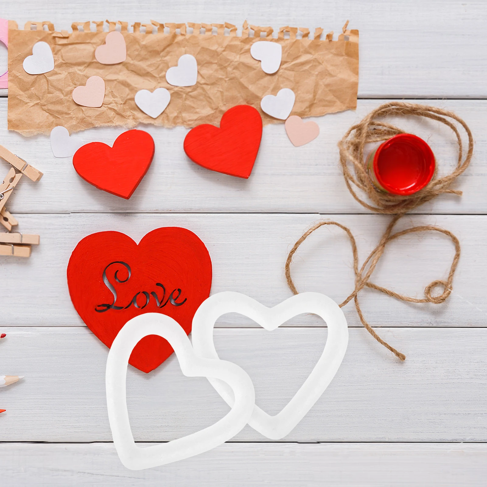 10 Pcs Heart Shaped Foam Decorative Circles 8cm Hollow Design Valentines Day Wedding Crafts Foam Shapes Wreath Forms
10 Pcs Heart Shaped Foam Decorative Circles 8cm Hollow Design Valentines Day Wedding Crafts Foam Shapes Wreath Forms