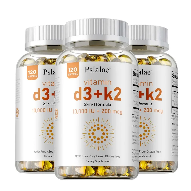 Vitamin D3 with K2 - Supports Heart Health, Improves Sleep Quality, Strengthens Bones, and Promotes Nutrient Absorption
Vitamin D3 with K2 - Supports Heart Health, Improves Sleep Quality, Strengthens Bones, and Promotes Nutrient Absorption