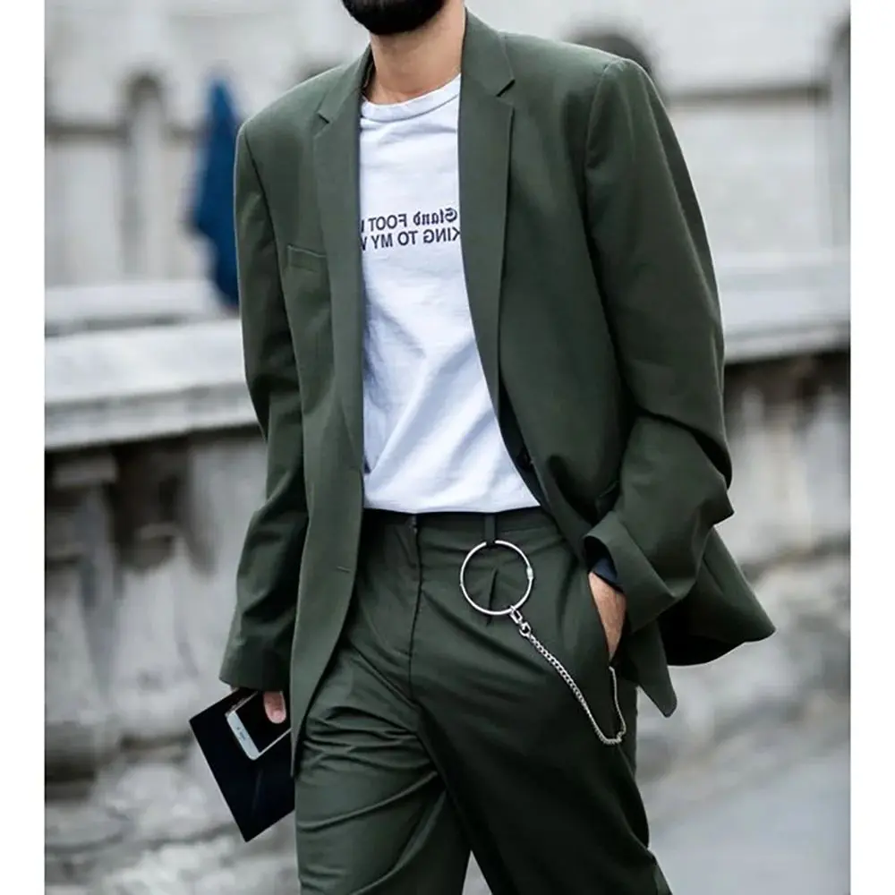 Leisure Single Breasted Green Men Suit Two Pieces(Jacket+Pants) Outfits Casual Party Prom Wedding Set
Leisure Single Breasted Green Men Suit Two Pieces(Jacket+Pants) Outfits Casual Party Prom Wedding Set