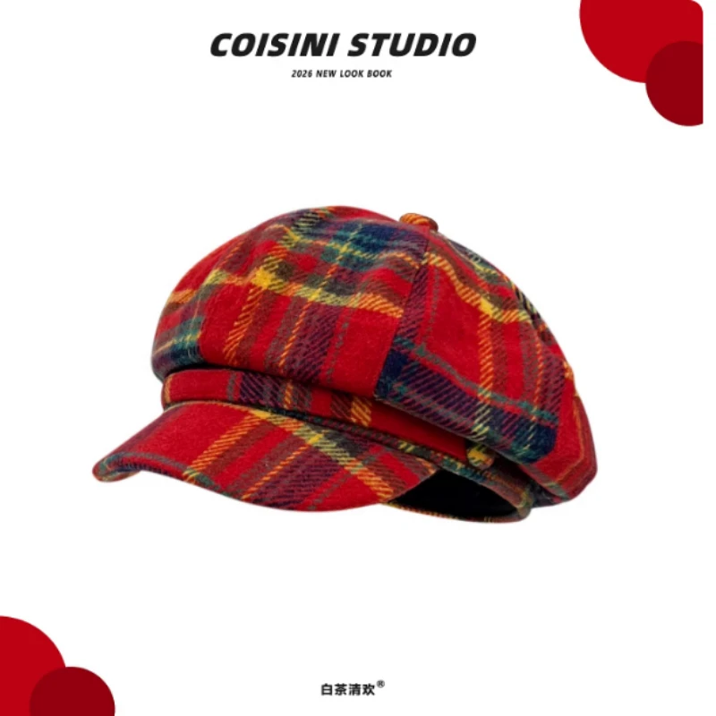 Новые японские ретро-шапки-бейсболки в клетку с контрастными вставками для мужчин и женщин, осенне-зимние теплые повседневные универсальные береты
Новые японские ретро-шапки-бейсболки в клетку с контрастными вставками для мужчин и женщин, осенне-зимние теплые повседневные универсальные береты
