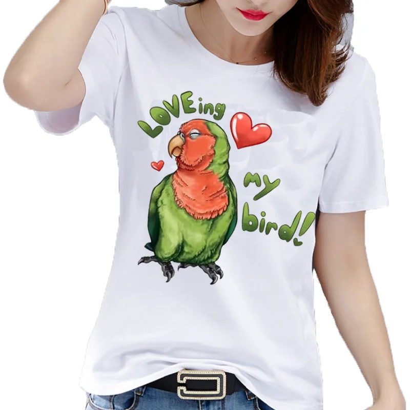 Kawaii Clothes Funny T Shirt Fashionable Summer Polyester Fabric Girls Cockatiel Parrot Tshirt W Tops Harajuku Graphic T Shirts
Kawaii Clothes Funny T Shirt Fashionable Summer Polyester Fabric Girls Cockatiel Parrot Tshirt W Tops Harajuku Graphic T Shirts