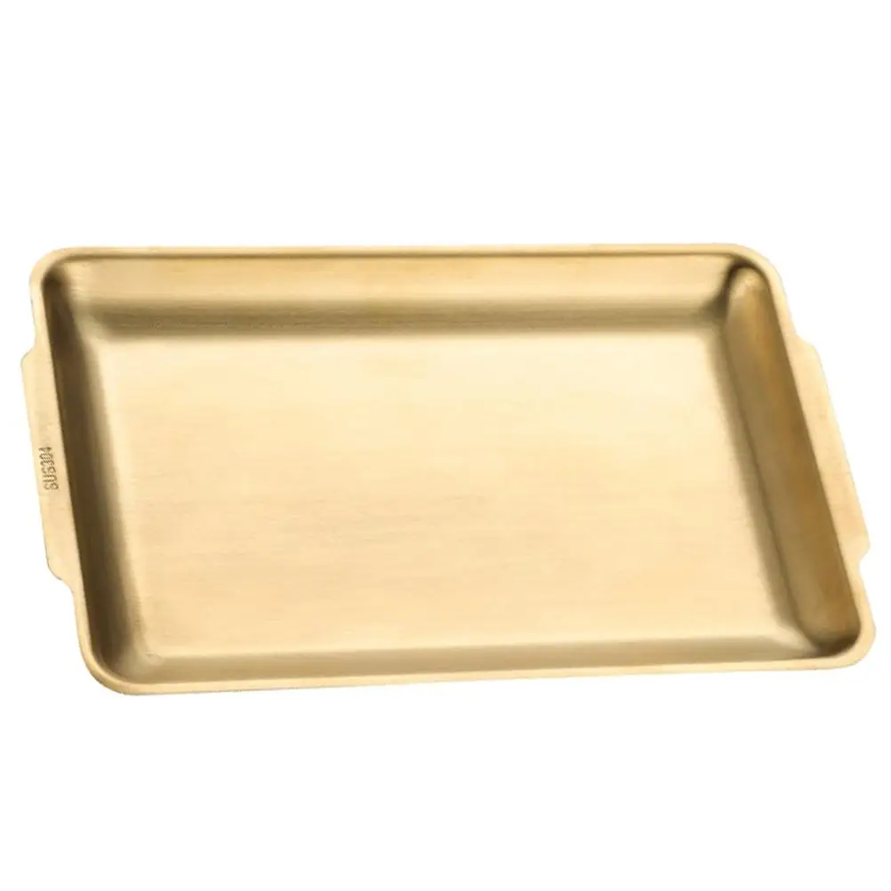 Stainless Steel BBQ Plate 22x14cm Golden Rustproof Tray for Party Camping Outdoor Baking Pan Container Food Serving
Stainless Steel BBQ Plate 22x14cm Golden Rustproof Tray for Party Camping Outdoor Baking Pan Container Food Serving