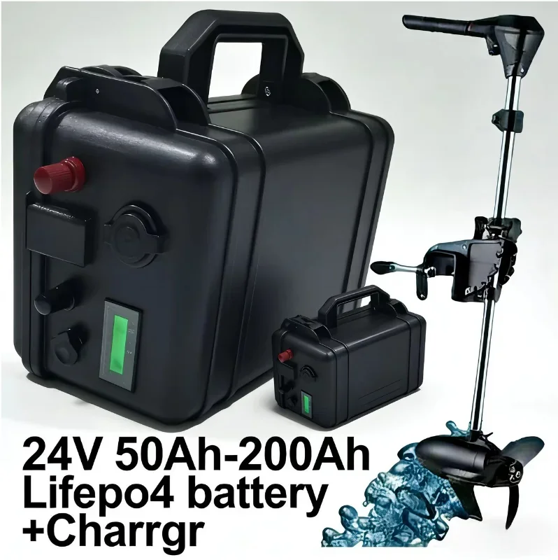 24V Waterproof LiFePO4 Battery BMS Kit + 10A Charger | 50Ah–200Ah Multi-Capacity Power Your Trolling Motors, Home Inverters, Ya
24V Waterproof LiFePO4 Battery BMS Kit + 10A Charger | 50Ah–200Ah Multi-Capacity Power Your Trolling Motors, Home Inverters, Ya