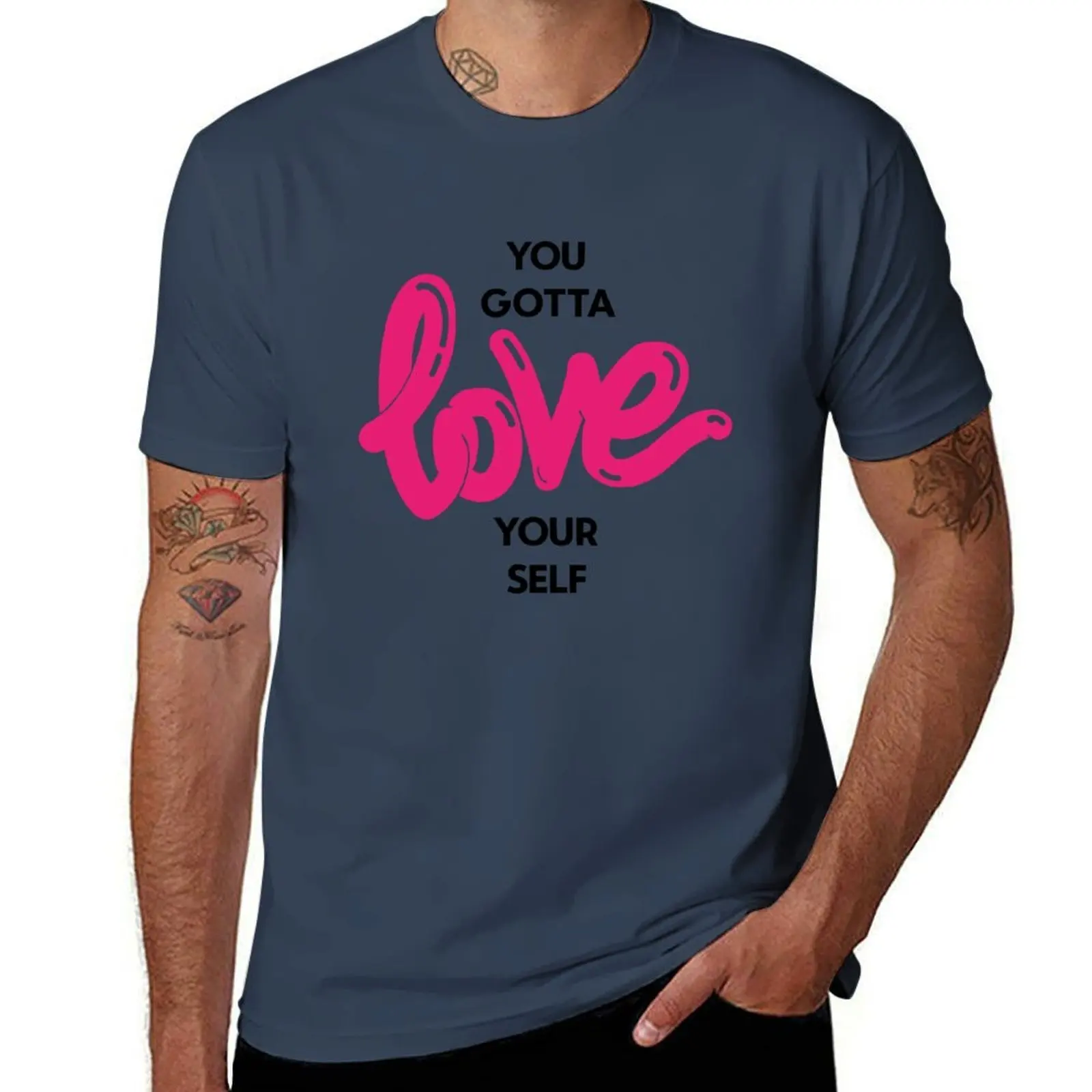 You Gotta Love Your Self T-Shirt Athletic Fit Sports Short Sleeve Top
You Gotta Love Your Self T-Shirt Athletic Fit Sports Short Sleeve Top