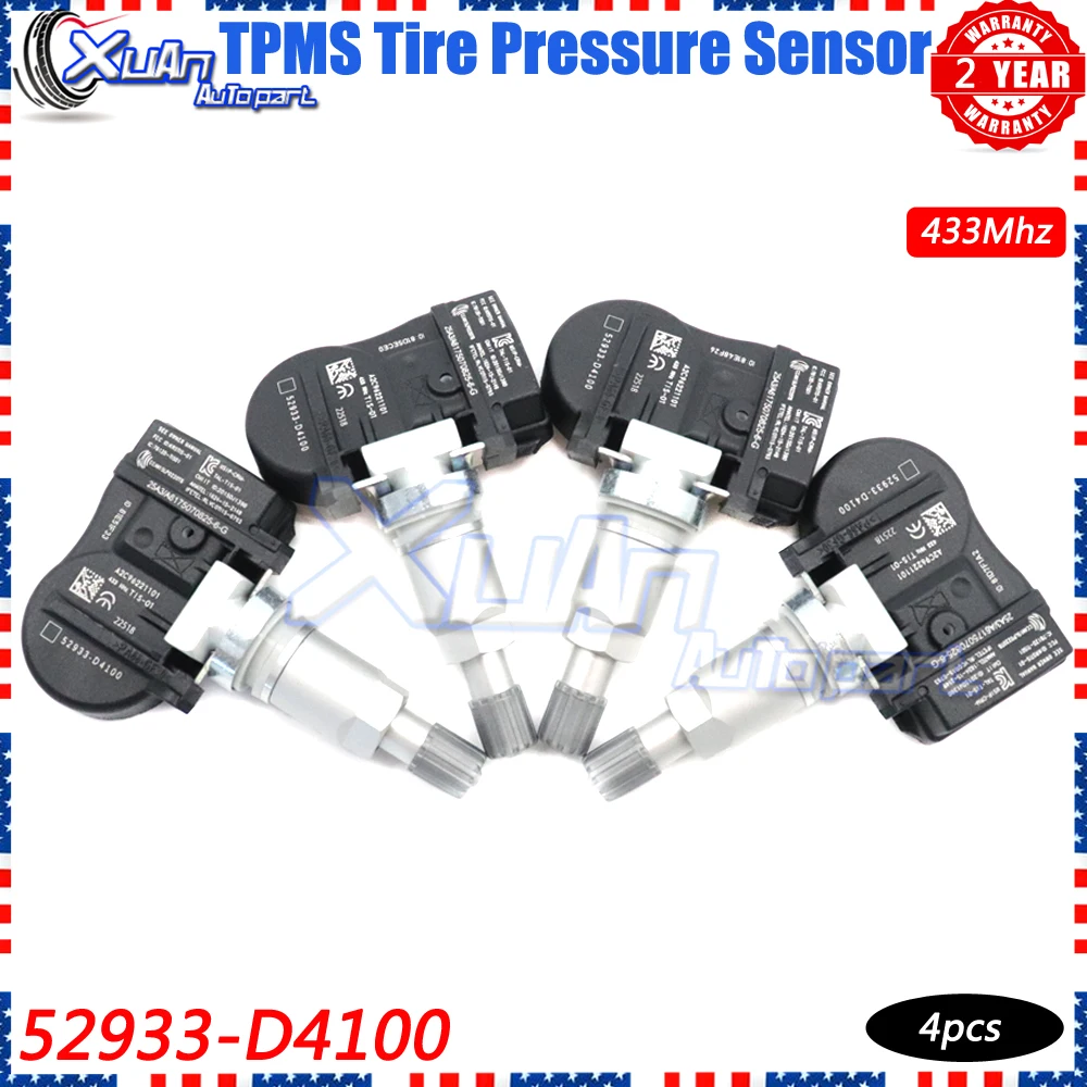 XUAN 4 шт. TPMS датчик контроля давления в шинах 52933-D4100 для Hyundai ELANTRA I30 Genesis G90 Kia Optima Sportage Sorento Niro
XUAN 4 шт. TPMS датчик контроля давления в шинах 52933-D4100 для Hyundai ELANTRA I30 Genesis G90 Kia Optima Sportage Sorento Niro