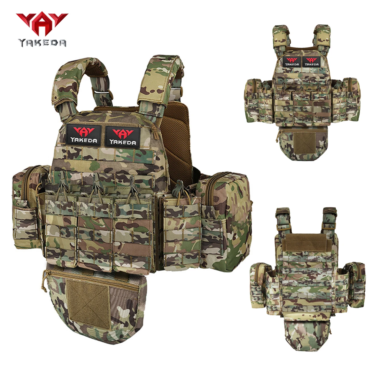 YAKEDA multifunctional hunting vest with multiple equipment bags, detachable and reassembled, suitable for outdoor sports
YAKEDA multifunctional hunting vest with multiple equipment bags, detachable and reassembled, suitable for outdoor sports