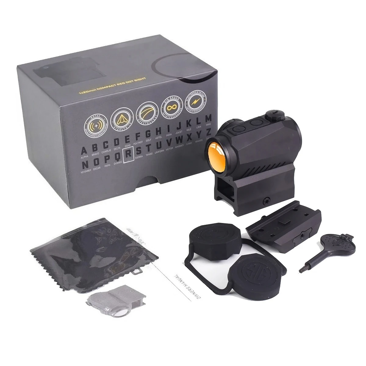 Original Optics 1x20mm 2 MOA R5 Red Dot Sight Hunting Tactical Scope with Activation for M400 Tread Airsoft Riflescope
Original Optics 1x20mm 2 MOA R5 Red Dot Sight Hunting Tactical Scope with Activation for M400 Tread Airsoft Riflescope