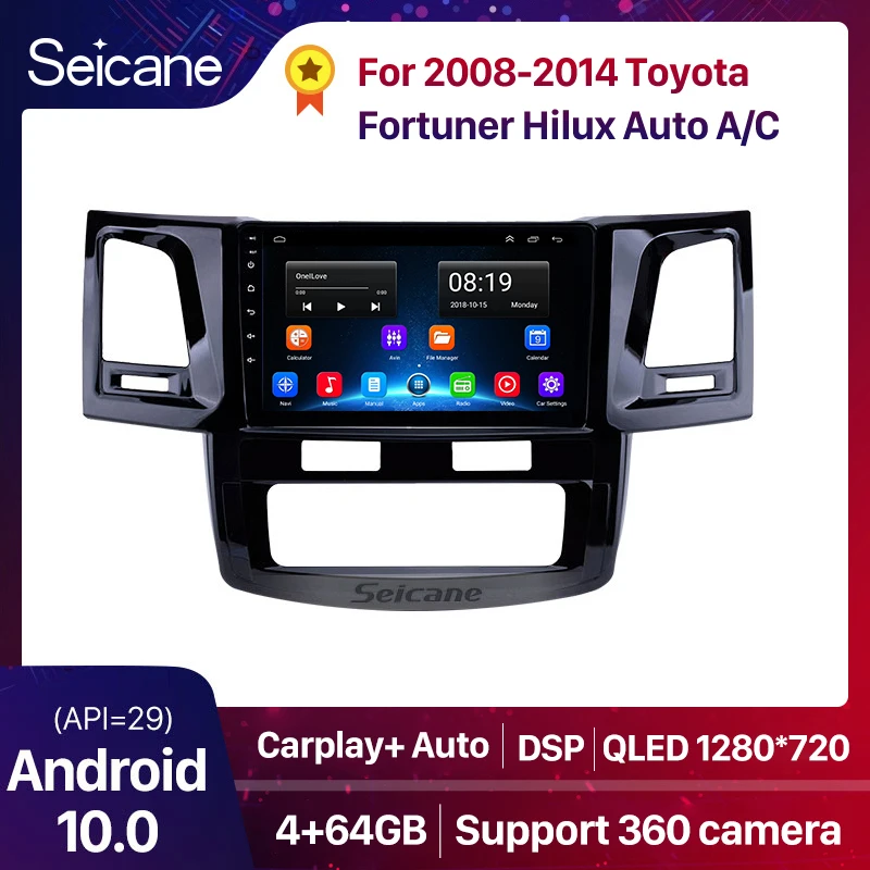 Seicane Android 2din DSP Автомобильный GPS головное устройство для Toyota Fortuner Hilux 2008-2014 автомобильный стерео навигатор plug play WiFi Bluetooth GPS
Seicane Android 2din DSP Автомобильный GPS головное устройство для Toyota Fortuner Hilux 2008-2014 автомобильный стерео навигатор plug play WiFi Bluetooth GPS