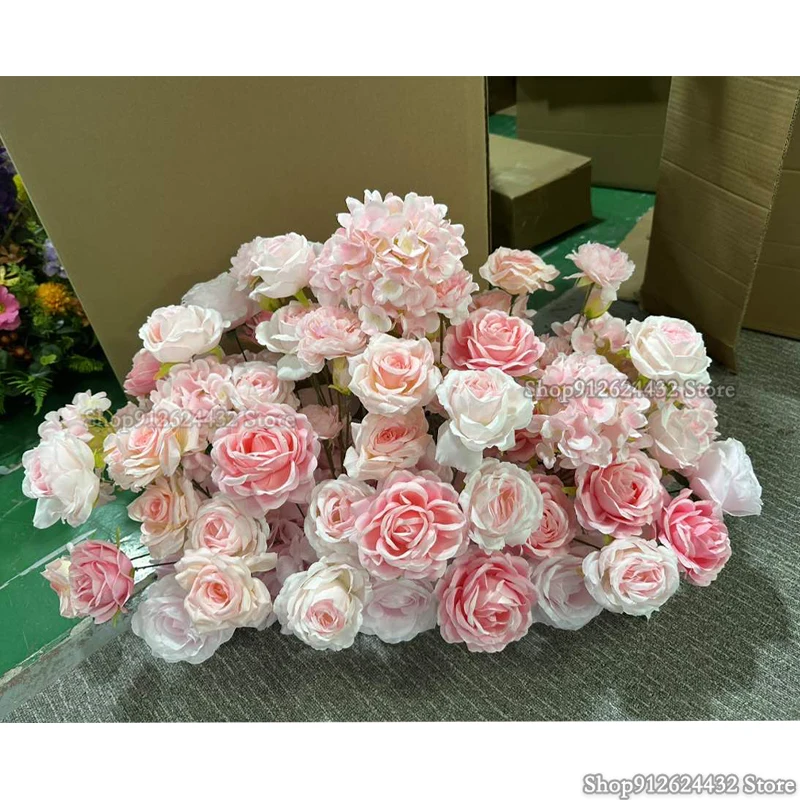 Pink Luxury Rose Wedding Event Road Lead Floor Flower Row Wedding backdrop Floral Arrangement Window Display Party Prop
Pink Luxury Rose Wedding Event Road Lead Floor Flower Row Wedding backdrop Floral Arrangement Window Display Party Prop