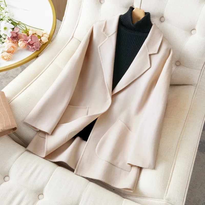 LIBIELIY 2025 Women's 100% Cashmere Thick Double Sided Jacket Classic Multi Functional Fashion Suitable For Business
LIBIELIY 2025 Women's 100% Cashmere Thick Double Sided Jacket Classic Multi Functional Fashion Suitable For Business