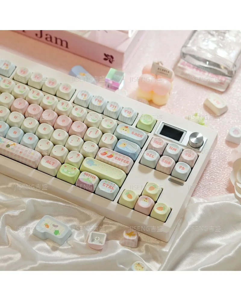 MOA high keycap mechanical keyboard round small fresh morning mist farm pbt five-sided sublimation custom split
MOA high keycap mechanical keyboard round small fresh morning mist farm pbt five-sided sublimation custom split