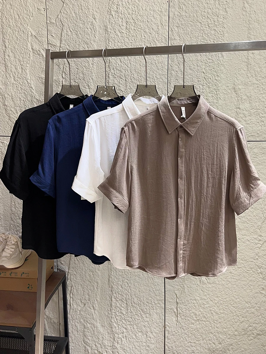 New Chinese Style Men's T-Shirt No Buttons Loose Fit Short Sleeve Casual Breathable Skin-Friendly Folded Texture Summer Top
New Chinese Style Men's T-Shirt No Buttons Loose Fit Short Sleeve Casual Breathable Skin-Friendly Folded Texture Summer Top