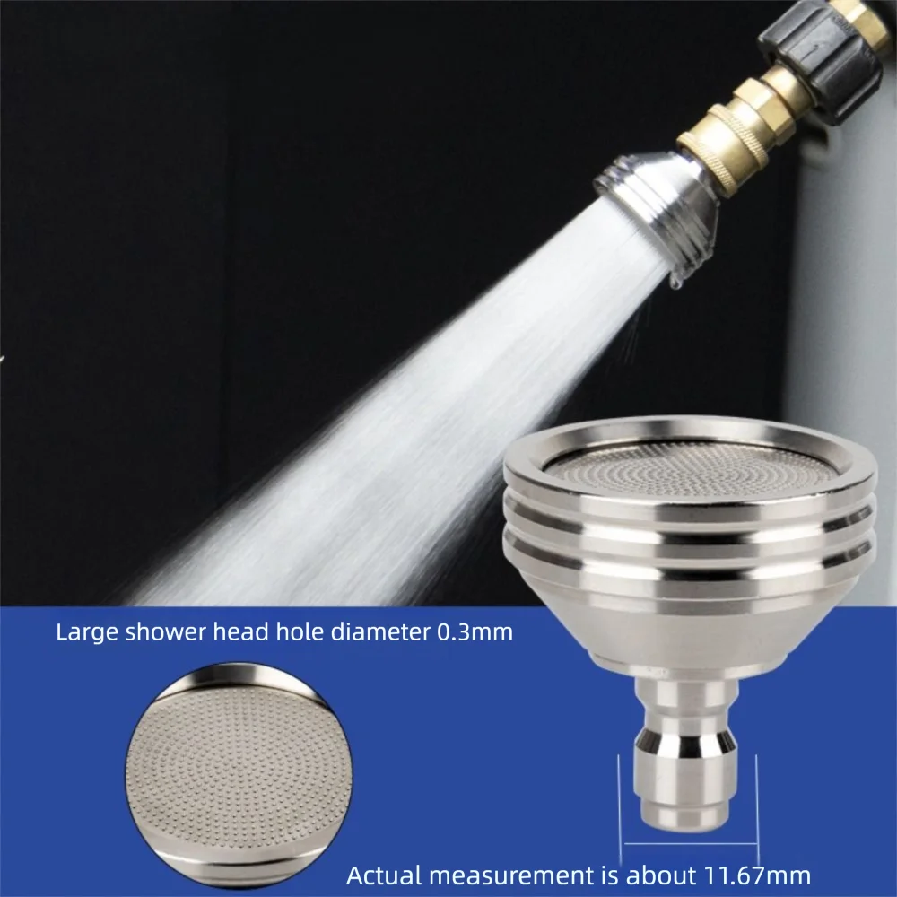 1/4 Quick Connect Car Washing Nozzle High Pressure Stainless Steel Shower Blades Universal Small Shower head Watering flowers
1/4 Quick Connect Car Washing Nozzle High Pressure Stainless Steel Shower Blades Universal Small Shower head Watering flowers