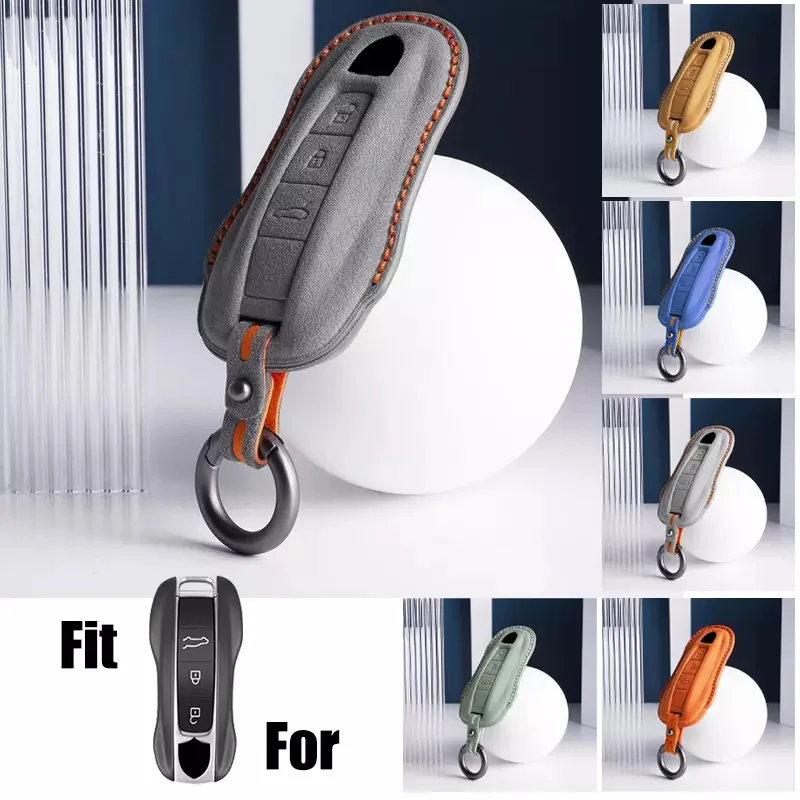 Suede Leather Car Remote Smart Key Fob Case Cover Holder Bag With Keychain For Porsche Cayenne Panamera 911 Macan Taycan
Suede Leather Car Remote Smart Key Fob Case Cover Holder Bag With Keychain For Porsche Cayenne Panamera 911 Macan Taycan