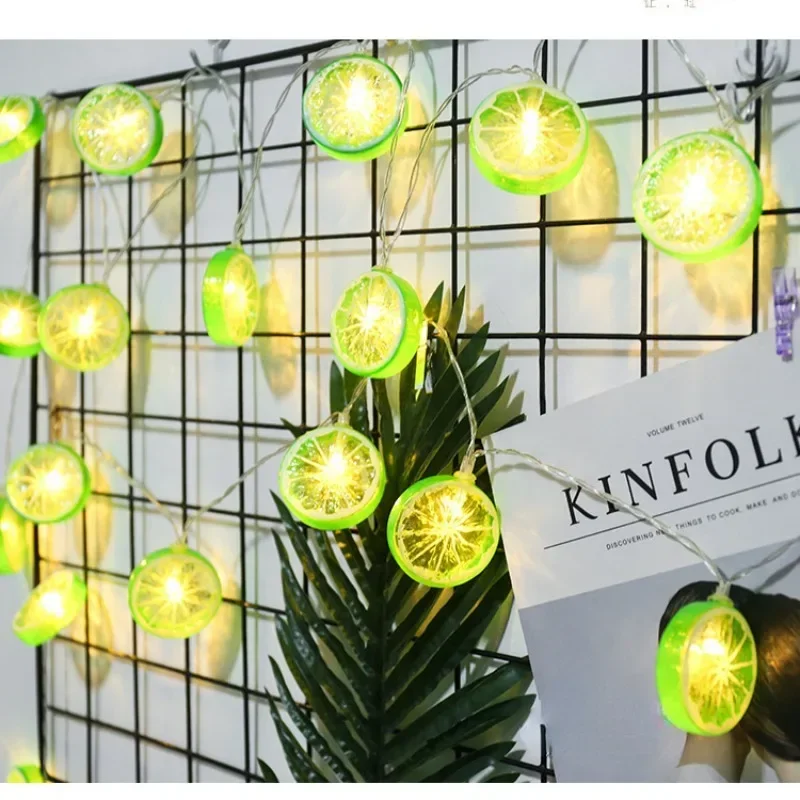 Indoor Decorative Light String Green Lemon Slice Light String Room Layout LED Lemon Battery Box Colored Light Christmas Lights
Indoor Decorative Light String Green Lemon Slice Light String Room Layout LED Lemon Battery Box Colored Light Christmas Lights