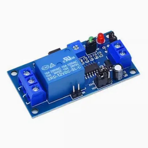 DC 12V Time Relay Module Normal Open Time Delay Relay Timing Timer Relay Control Switch Adjustable Potentiometer