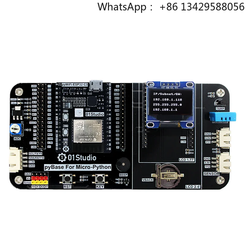 GGDX Chipboard 01Studio PyWiFi-ESP32-C3 Development Board Kit for Internet of Things (IoT) Wireless WiFi MicroPython RISC-V
GGDX Chipboard 01Studio PyWiFi-ESP32-C3 Development Board Kit for Internet of Things (IoT) Wireless WiFi MicroPython RISC-V