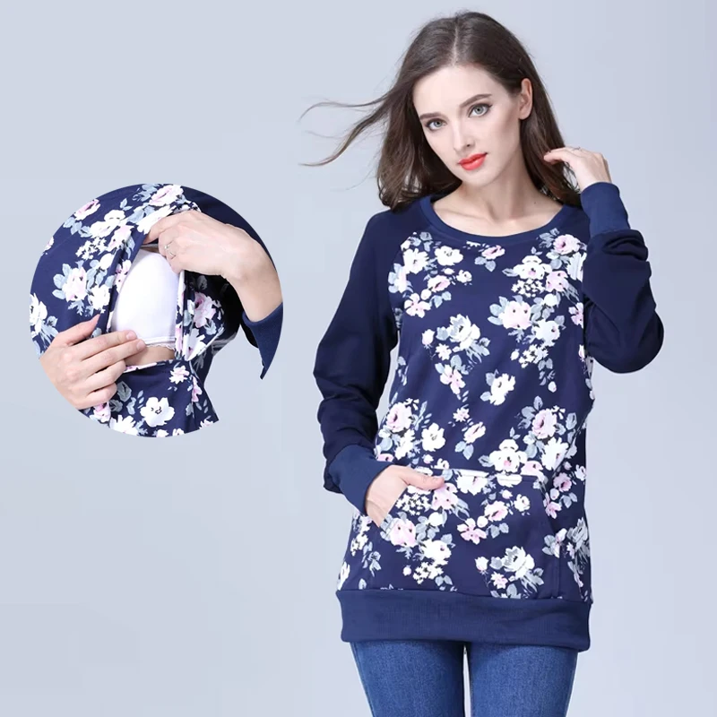 Maternity Sweatshirt Longsleeve Breastfeeding Clothes Cotton Pregnancy Hoodies Nursing Top for Pregnant Women Autumn Winter
Maternity Sweatshirt Longsleeve Breastfeeding Clothes Cotton Pregnancy Hoodies Nursing Top for Pregnant Women Autumn Winter
