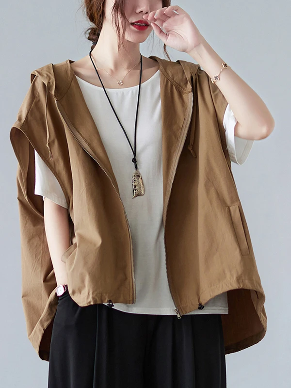 Loose Casual ort Sve Zipper Hooded Faion Outerwear for plus Size Women Autumn 2025 New Sle Large Coat with Dstring
Loose Casual ort Sve Zipper Hooded Faion Outerwear for plus Size Women Autumn 2025 New Sle Large Coat with Dstring