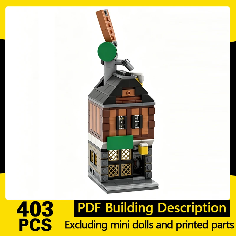 City Street View Model MOC Building Bricks Townhouse Old Pub Modular Technology Gifts Holiday Assemble Children Toys Suit
City Street View Model MOC Building Bricks Townhouse Old Pub Modular Technology Gifts Holiday Assemble Children Toys Suit